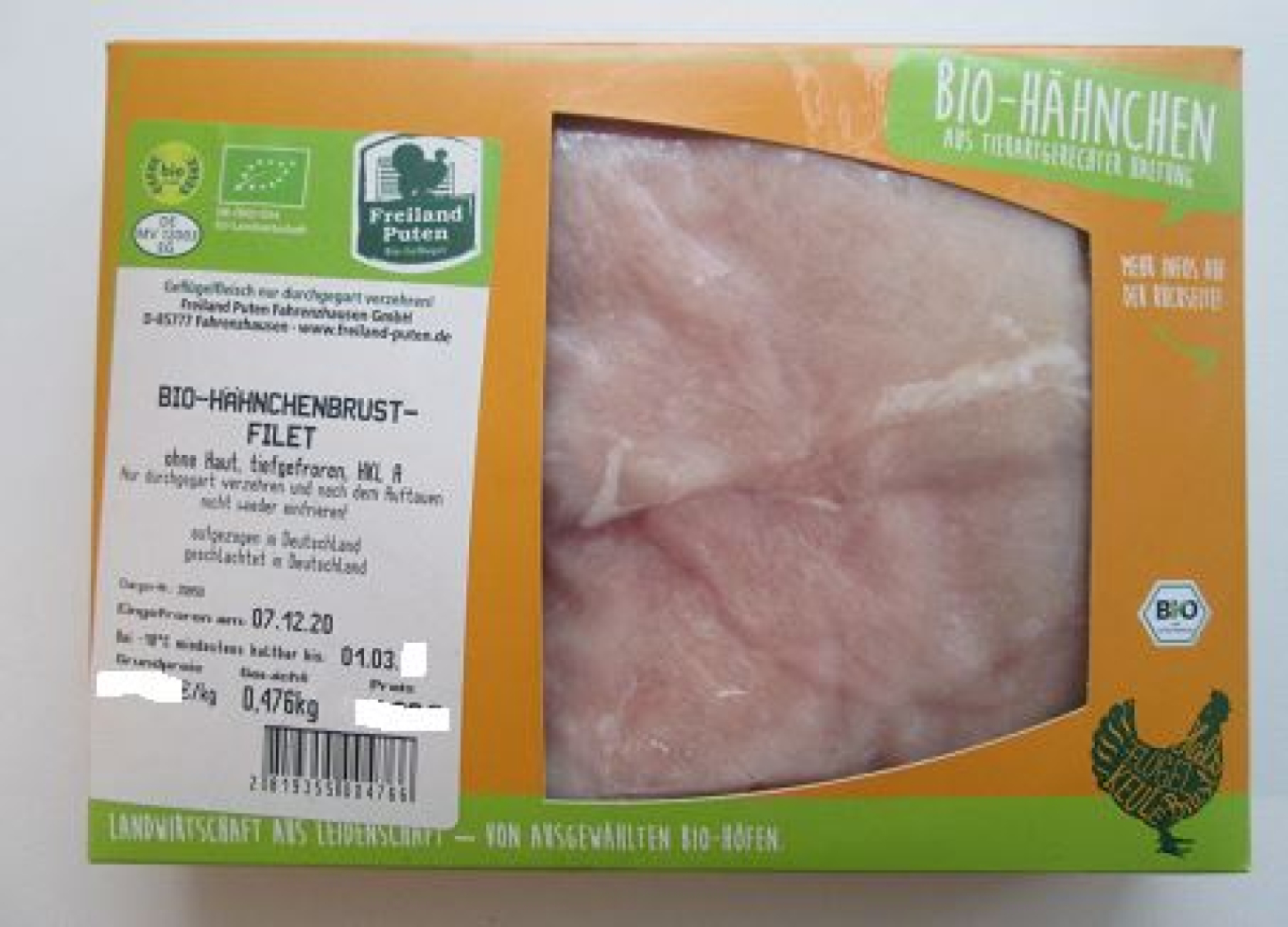 TK Hähnchenbrustfilets FPF  ca. 380g
