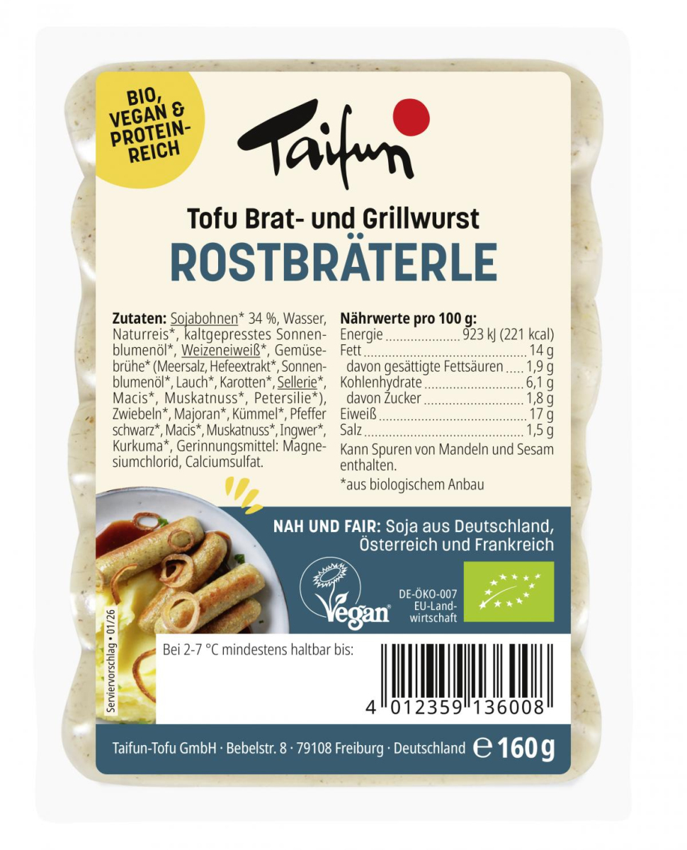 Tofu-Rostbräterle 6er-Pack  160g