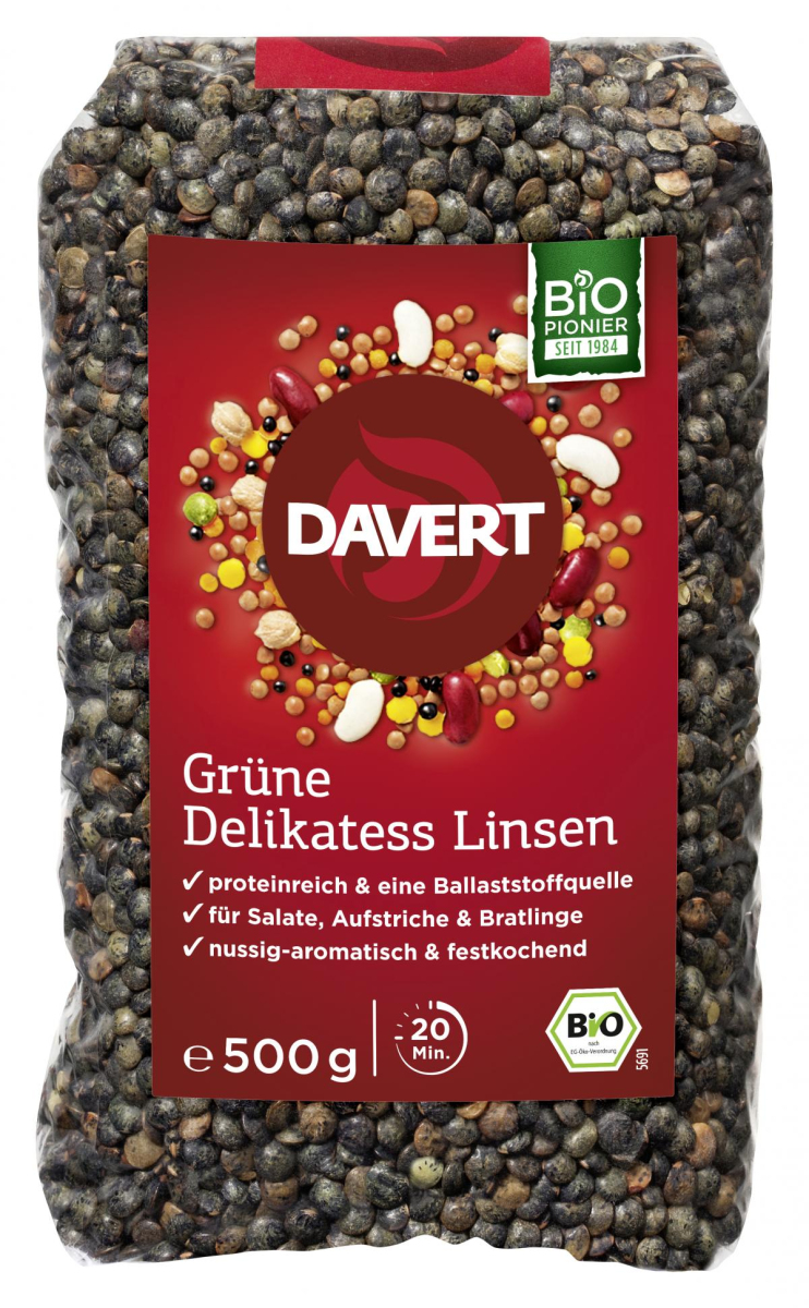 Grüne Delikatess-Linsen 500g