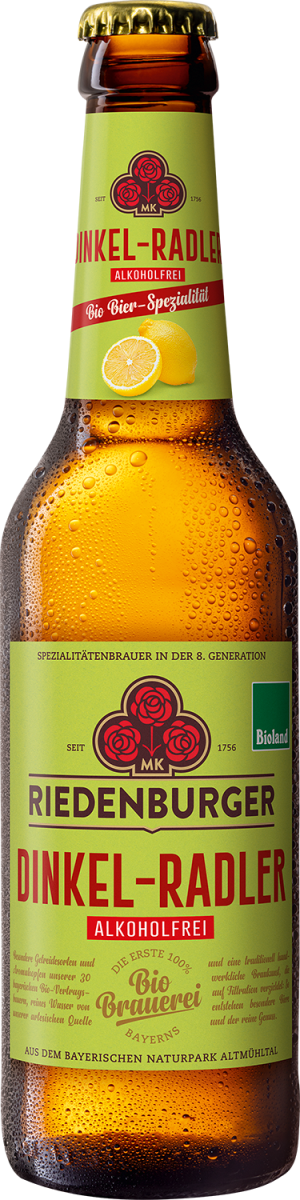 Riedenburger Dinkel Radler alkoholfrei  0,33Ltr