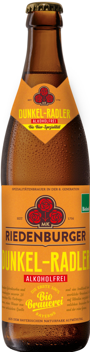 Riedenburger Dunkel Radler alkoholfrei  0,5Ltr