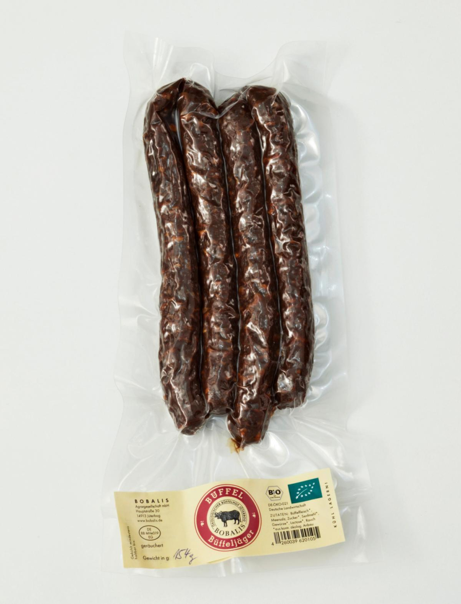 Büffeljäger Rohwurst  4 St a 40g/ca.160g