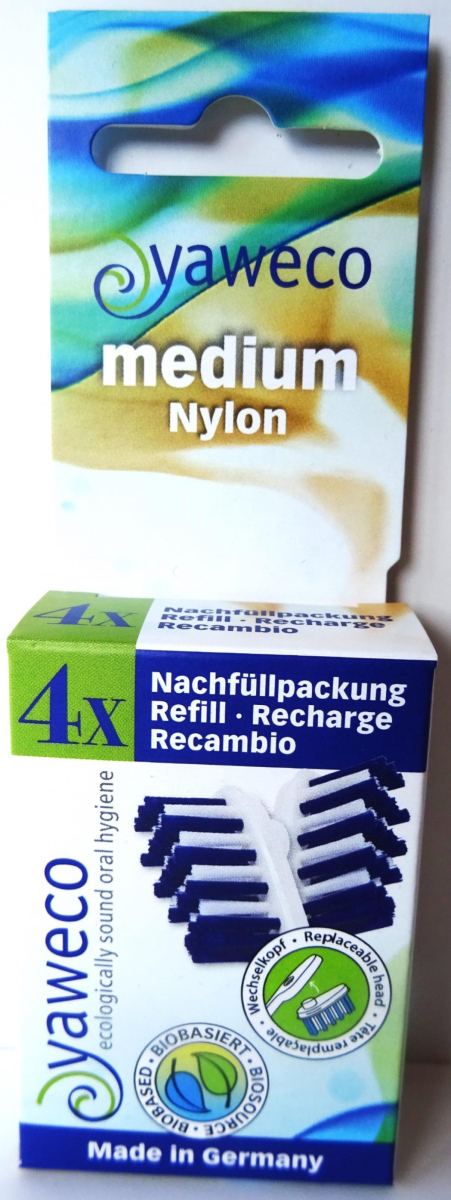 Wechselköpfe Nylonborsten medium  4St