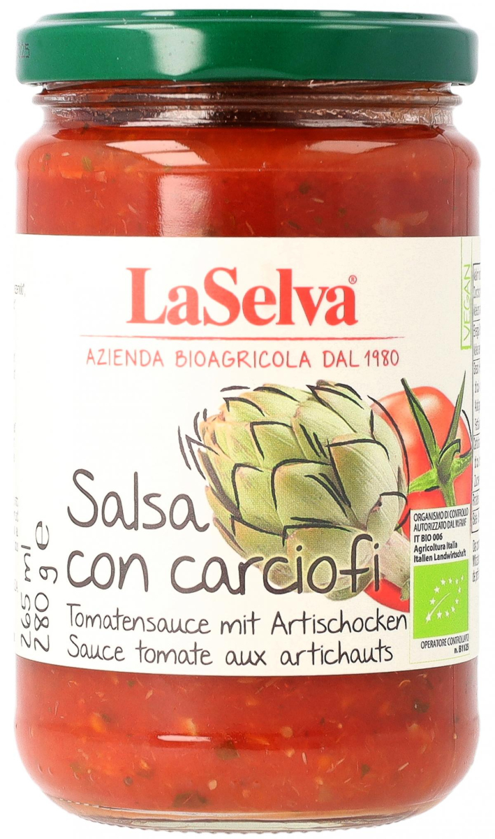 La Selva Tomatensauce mit Artischocken  280ml