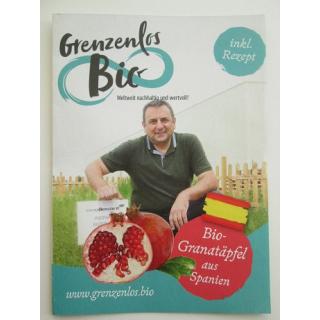 Flyer "Bio Granatäpfel aus Spanien"