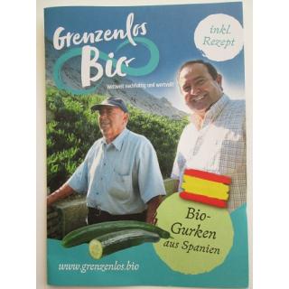 Flyer "Bio Gurken aus Spanien"