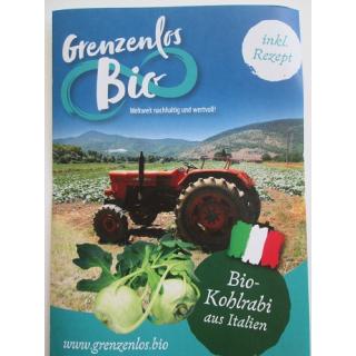 Flyer "Bio Kohlrabi aus Italien"