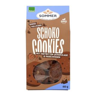 Dinkel Schoko Cookies mit Zartbitter  150g