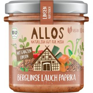 ALO Linsen Aufstrich Berglinse Lauch Paprika  140g