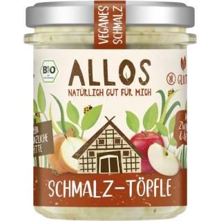 Schmalz-Töpfle mit Zwiebeln und Äpfeln  150g klein