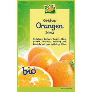 Geriebene Orangenschale bio