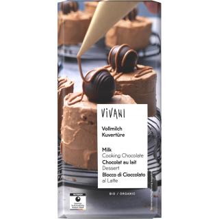 Kuvertüre Vollmilch 200g Tafel