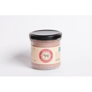 Apfel Zwiebel Büffelleberwurst im Glas 125g