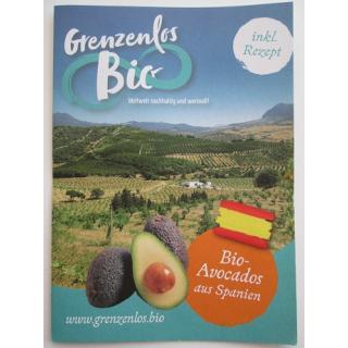 Flyer "Bio Avocados aus Spanien"