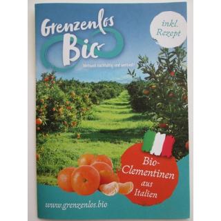 Flyer "Bio Mandarinen aus Italien"