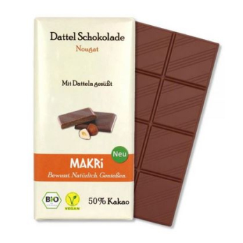 MAKRI Dattel Schokolade NOUGAT 50%