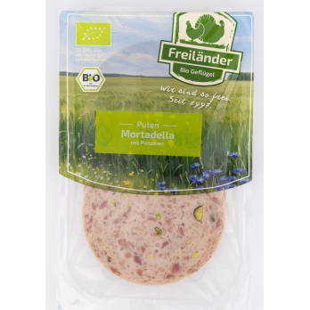 Puten-Mortadella mit Pistazien, frisch, 80g