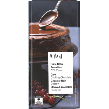 Kuvertüre, bitter 70% Cacao  150g Tafel