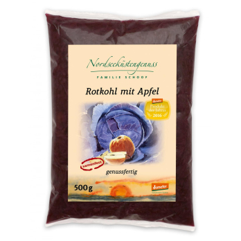 Demeter Apfel-Rotkohl im 500 g-Beutel