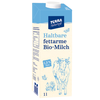 TERRA Fettarme H-Milch, Karton 1,5%  1Ltr