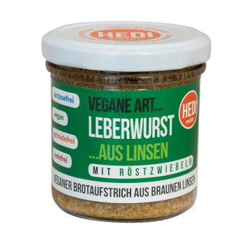 Vegane Art Leberwurst mit Röstzwiebeln  140g