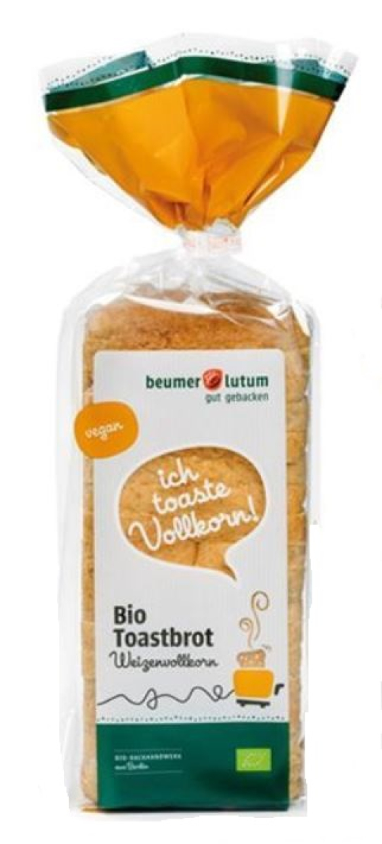 Weizenvollkorn Toast, 500g in Scheiben