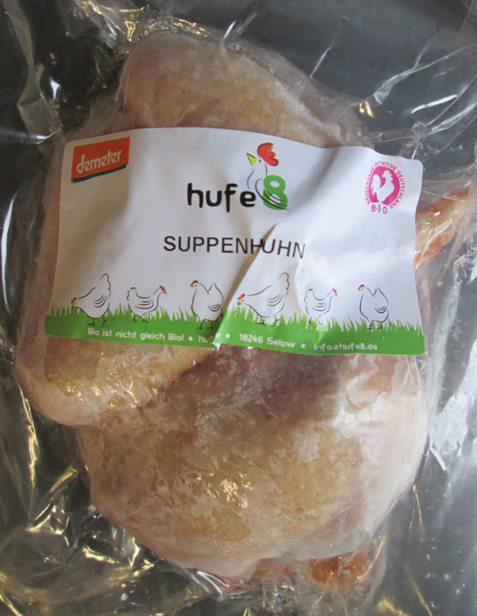 TK hufe8-Suppenhuhn,  ca. 1,1kg