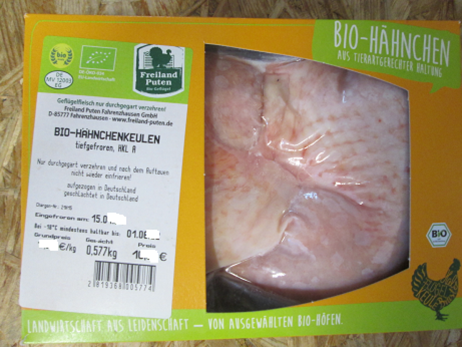 TK Hähnchenkeule 2 Stück  ca. 600g FPF