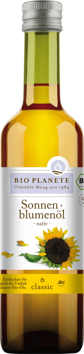 Sonnenblumenöl, nativ  Demeter 500ml