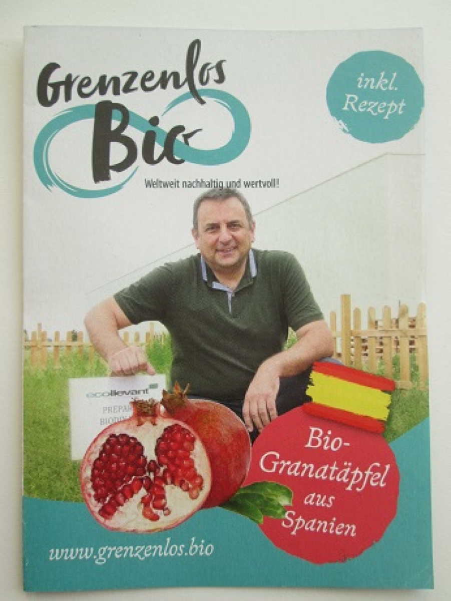 Flyer "Bio Granatäpfel aus Spanien"