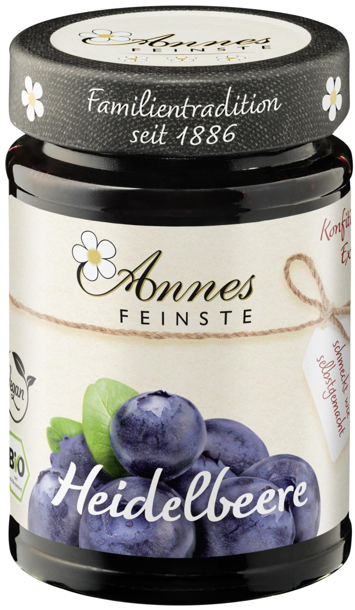 AnnesFeinste Heidelbeer Konfitüre extra  225g