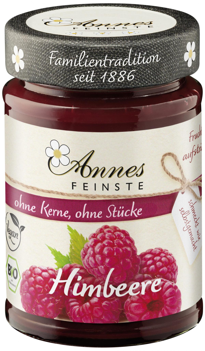 Annes Feinste Himbeer Fruchtaufstrich, passiert  210g