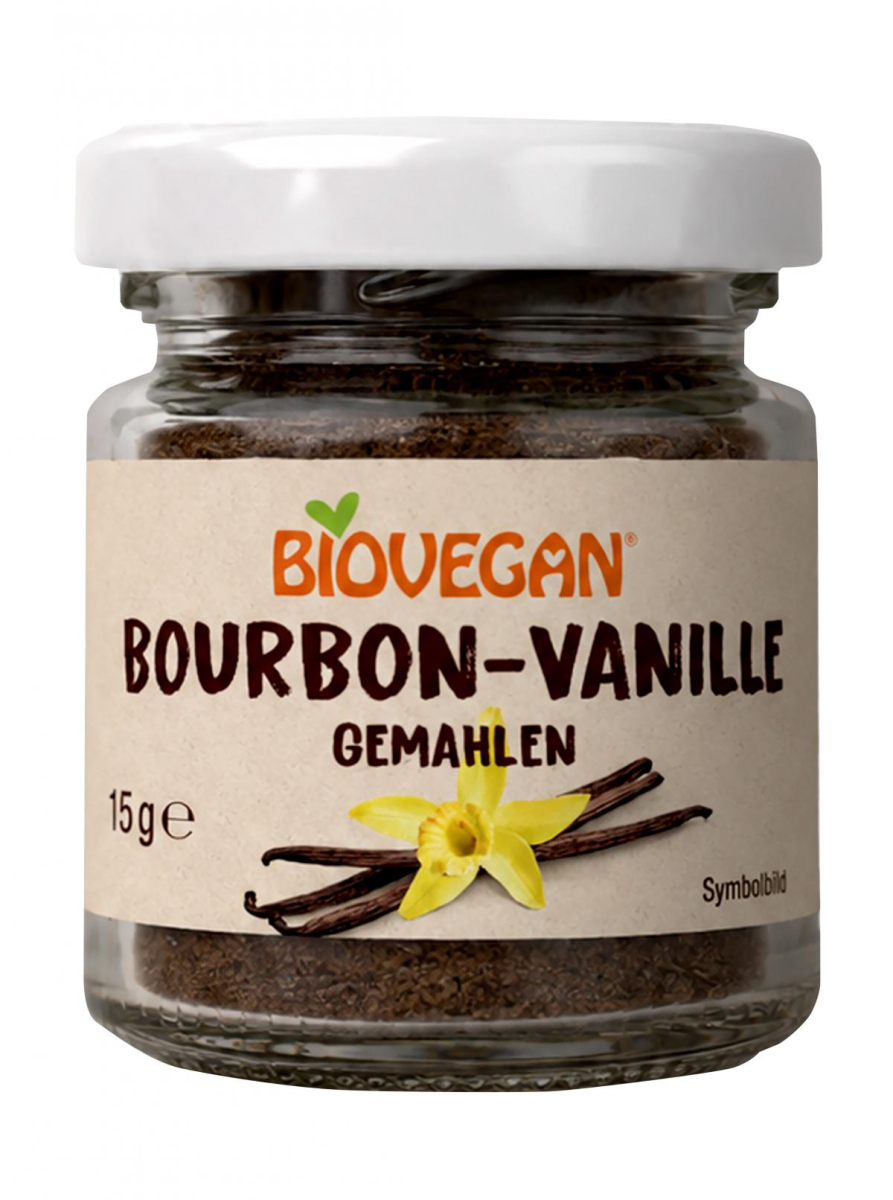 Bourbon Vanille im Glas, gemahlen