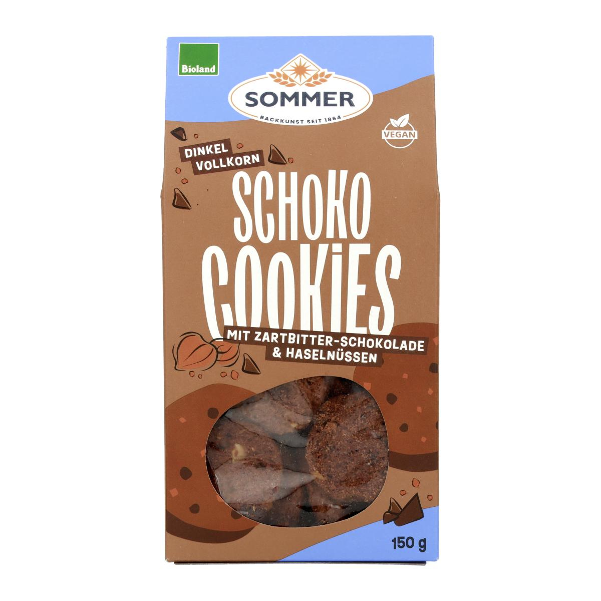 Dinkel Schoko Cookies mit Zartbitter  150g
