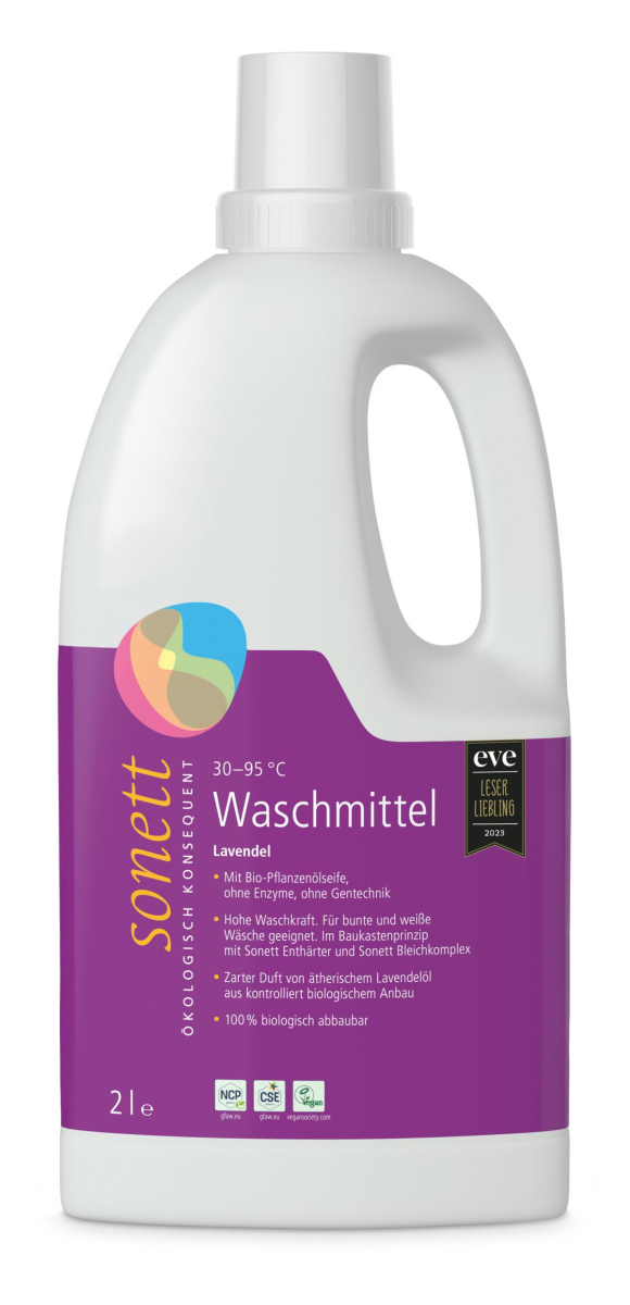 Waschmittel flüssig mit Lavendel  2Ltr