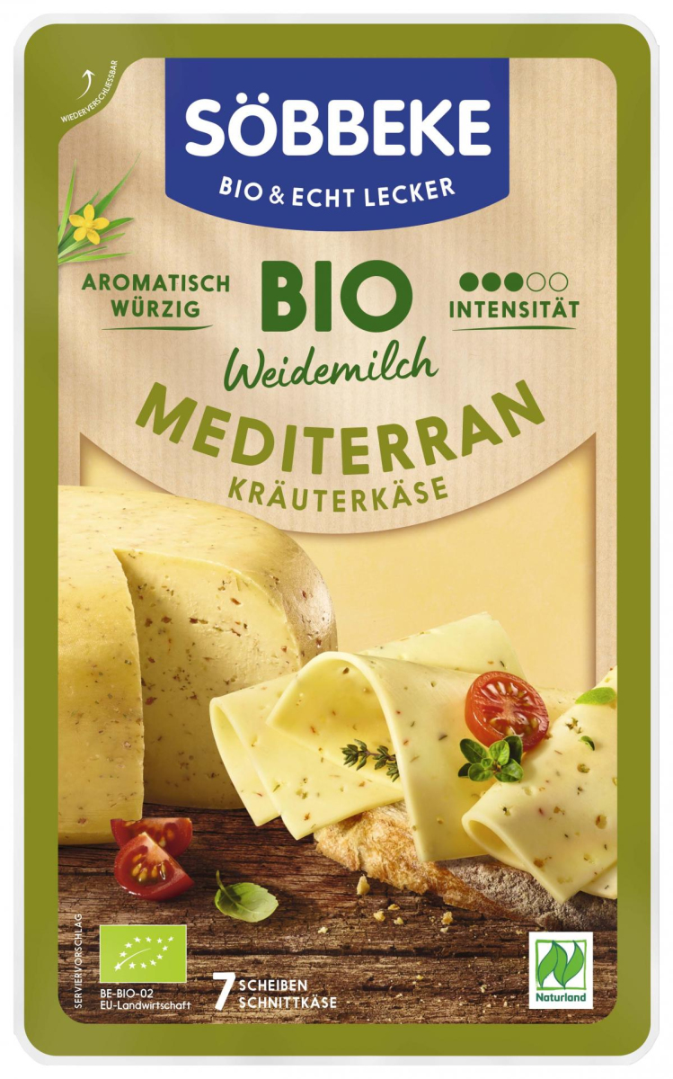 Kräuterkäse Mediterran in Scheiben  125g
