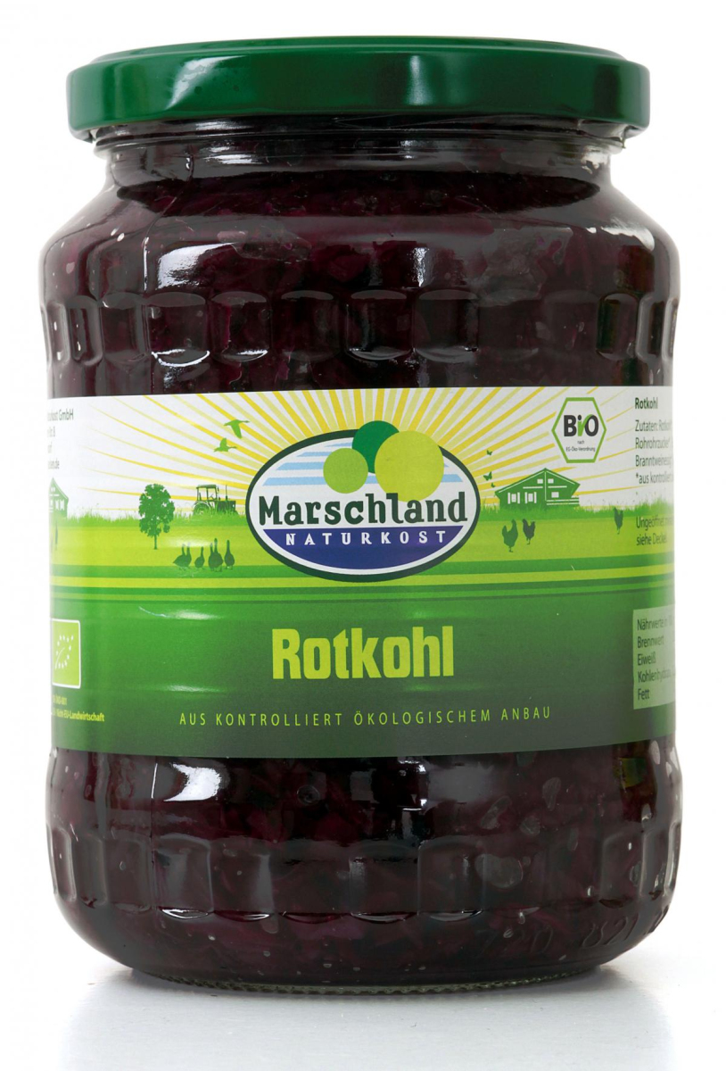 Bio Rotkohl 720 ml Glas