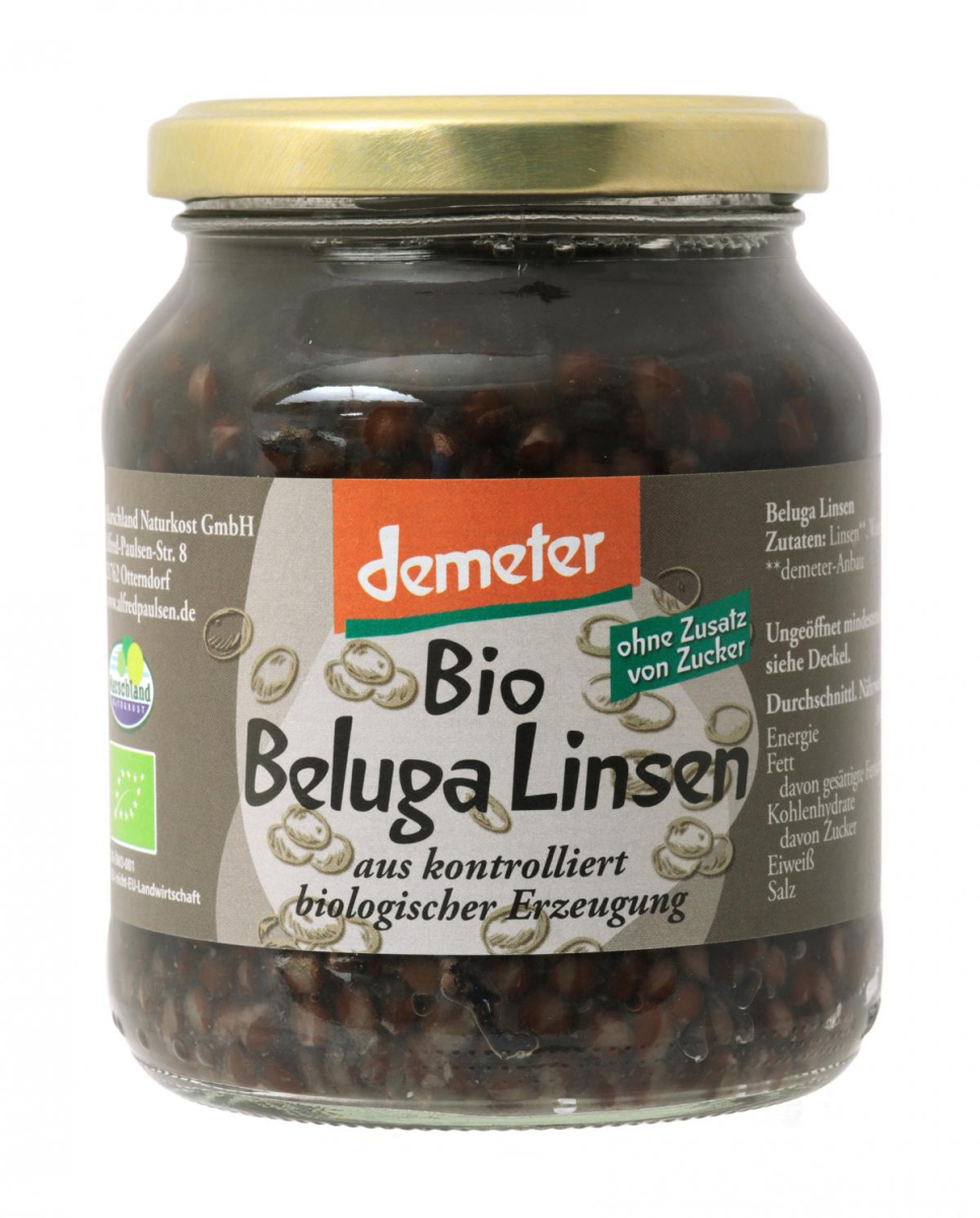 Beluga Linsen, Demeter  370ml ATG 230g