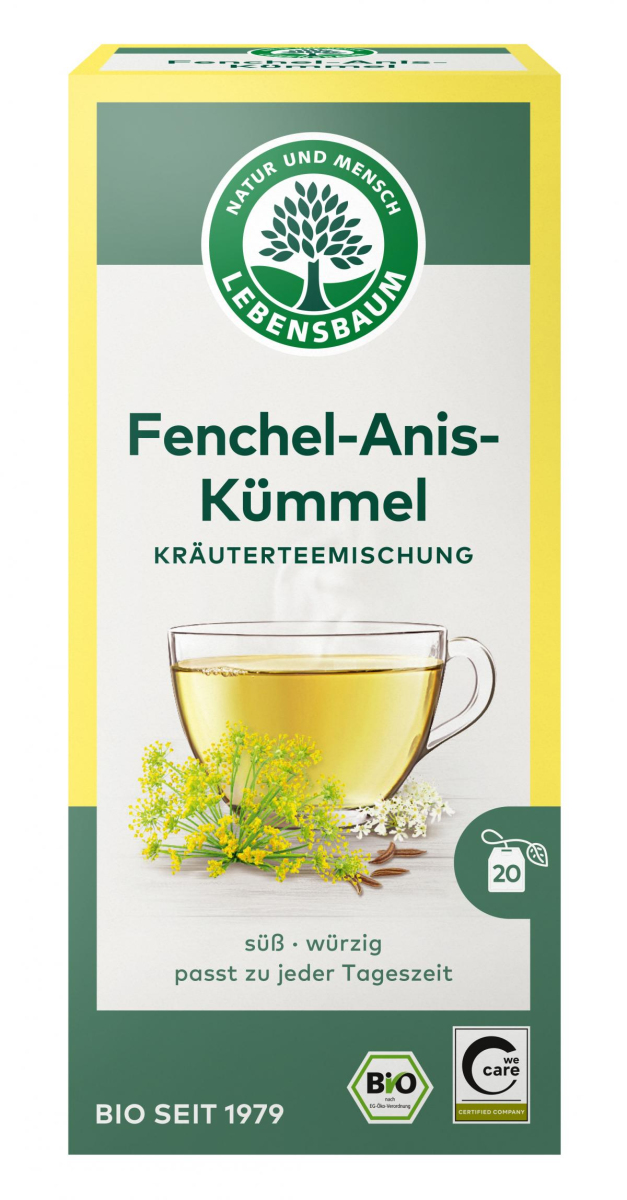 Fenchel-Anis-Kümmel Tee  20x2,5g Beutel