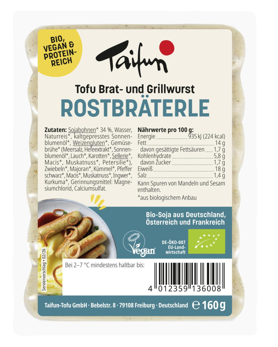 Tofu-Rostbräterle 6er-Pack  160g