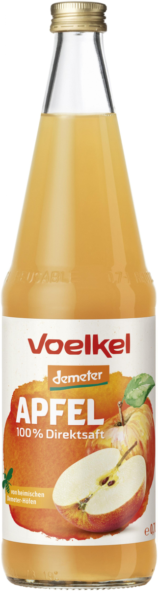 Demeter Apfelsaft, trüb  0,7Ltr