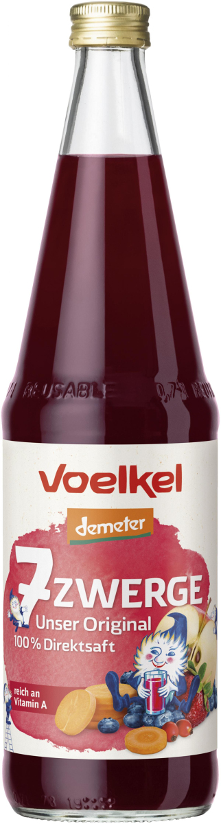 Kinder 7-Zwerge Saft, mit Möhre  0,7Ltr