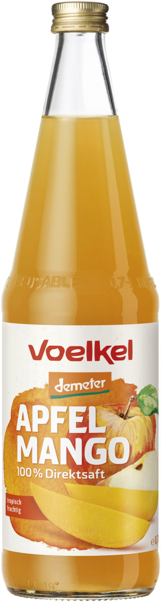 Apfel-Mango Saft, Demeter  0,7Ltr
