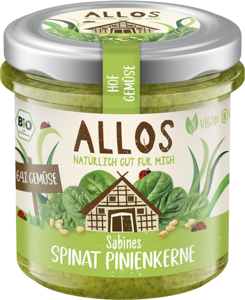 ALO Hofgemüse Spinat-Pinienkerne 135g