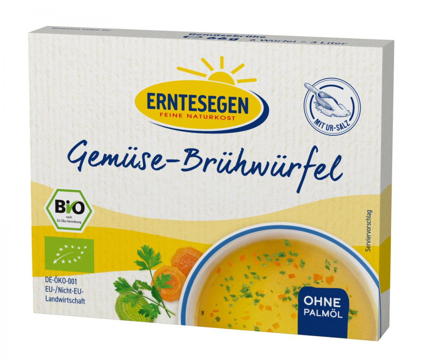 Gemüse Brühwürfel, hefefrei, 6St.  66g