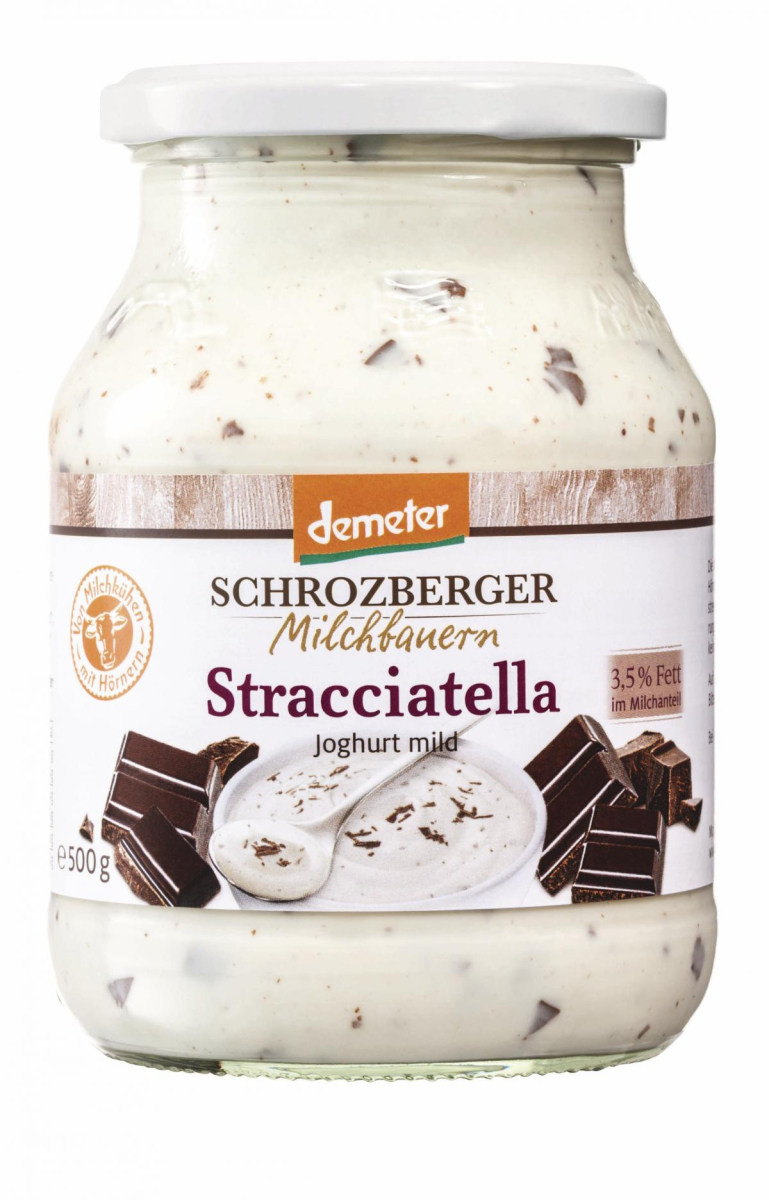 SZ Joghurt Stracciatella 3,5%, 500g Glas