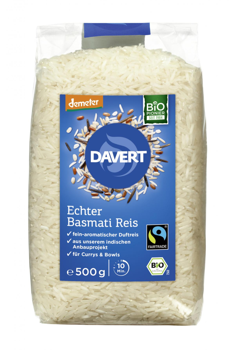 Demeter Echter Basmati Reis weiß Fairtrade 500g