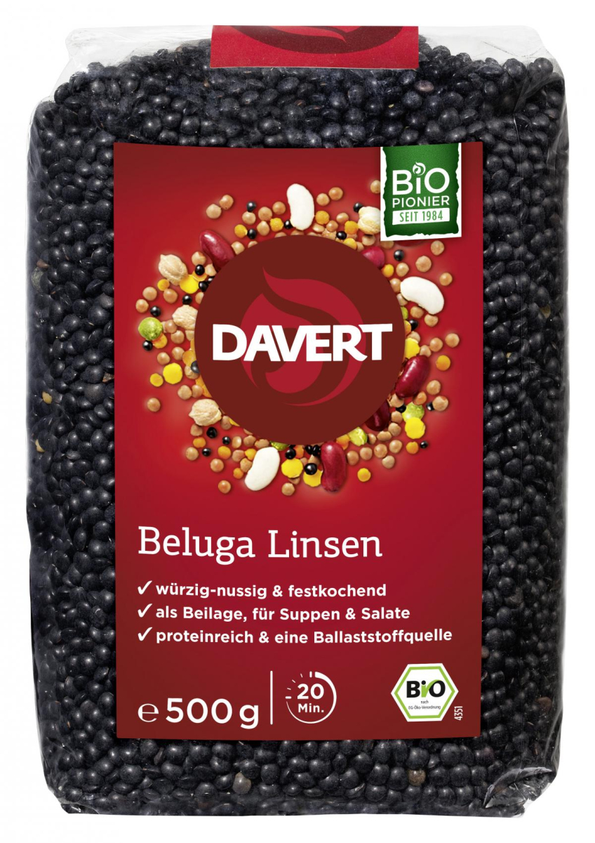 Beluga Linsen, schwarz 500g