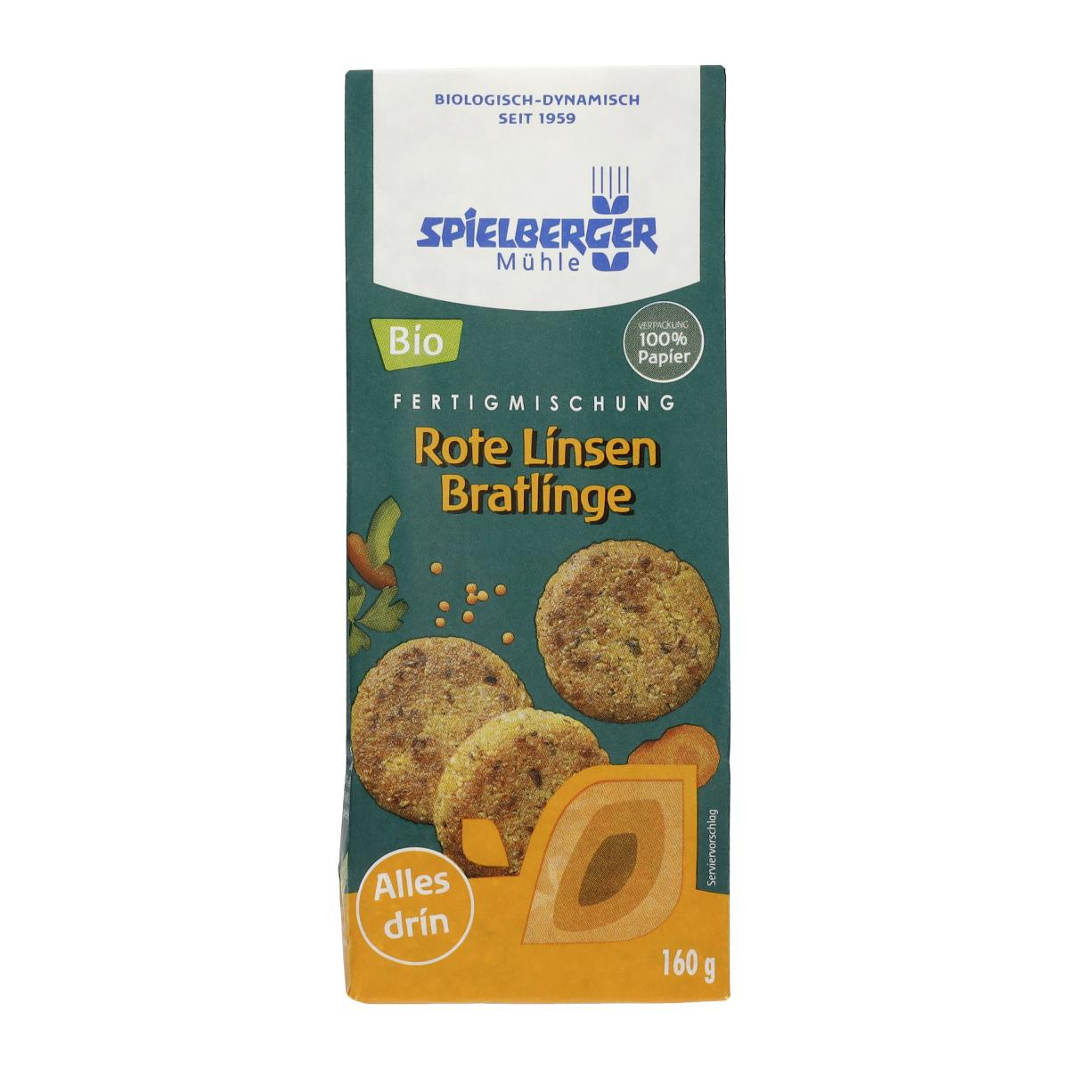 Rote Linsen Bratlinge Fertigmischung  160g