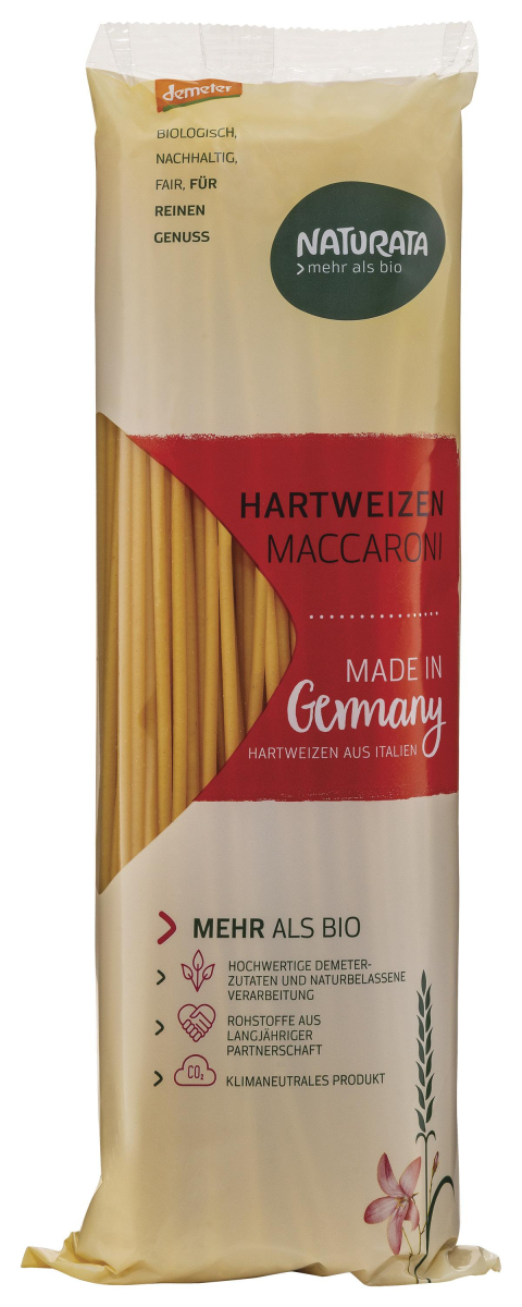 Maccaroni lang, Hartweizen hell 500g
